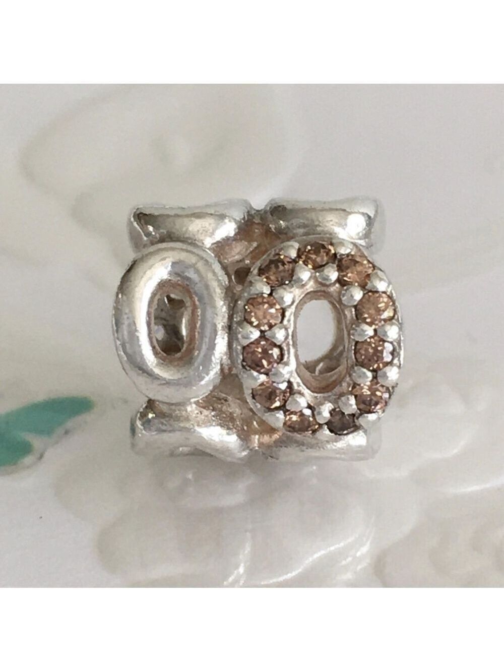 Pandora Circle Of Friends Retired Charm With Cubic Zirconia - Picture 1 of 8